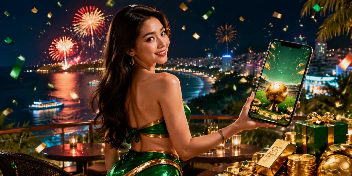 Người chơi sử dụng điện thoại chơi casino trực tuyến trên bãi biển Vũng Tàu